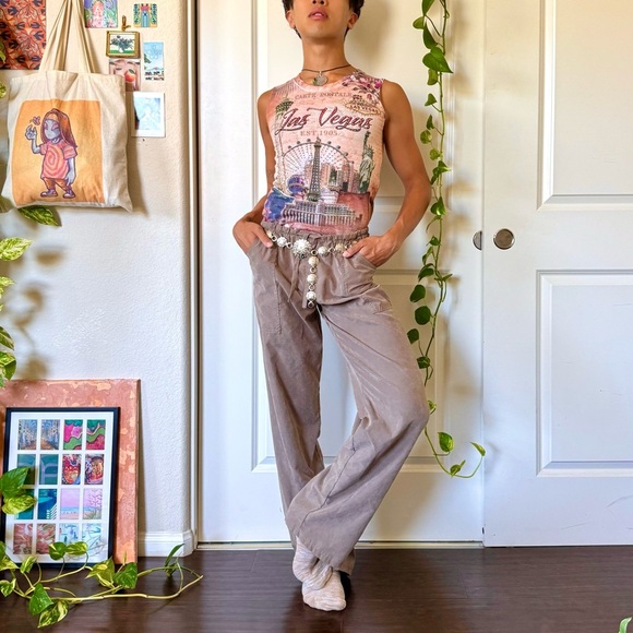 Vintage Y2K Gray Taupe Lois Women's Pants